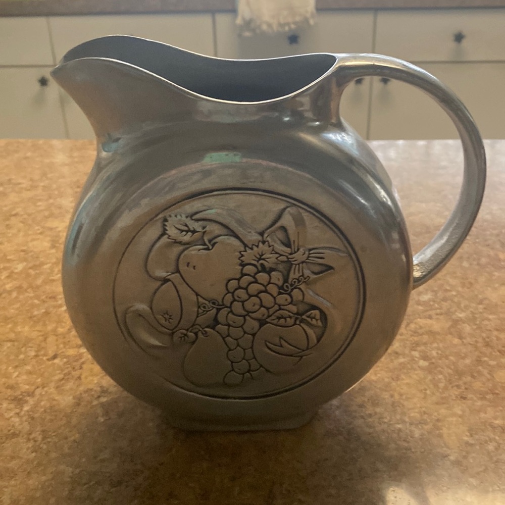 Vintage Wilton Mount Joy Armetale Pewter water pitcher.